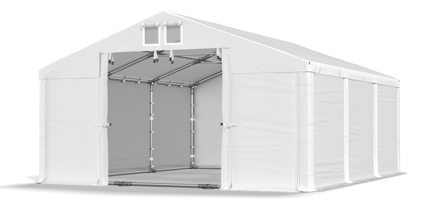 Zosilnený skladovací a garážový stan